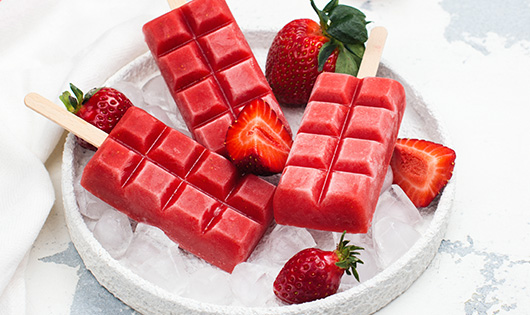 Dicas de verão - Gelado de Morangos